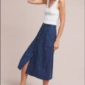 Anthropologie Riverine Midi Skirt by Akemi + Kim